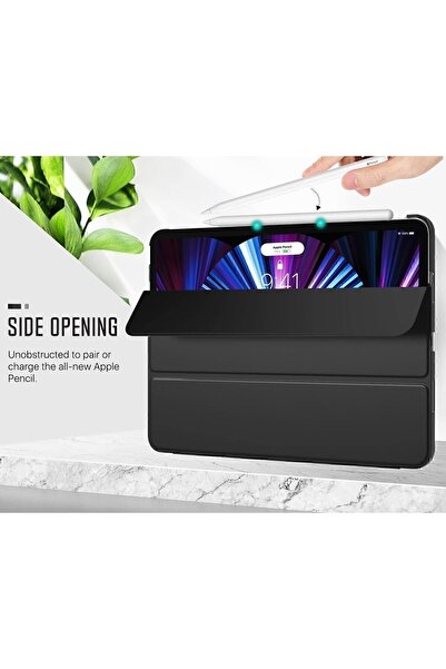 TEKNETSTORE İpad Air 13" M3 (2025) / M2 (2024) Kılıf Kapaklı Smart Standlı Uyku Modlu Akıllı Case