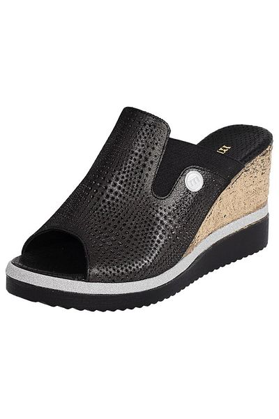Mammamia D24yt-2035 Women's Leather Slippers