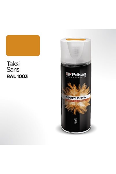Polisan Akrilik Taksi Sarısı Sprey Boya 400 ml - RAL 1003
