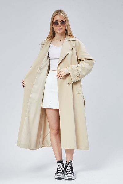 Bolivente Women's Oversize Lined Trench Coat