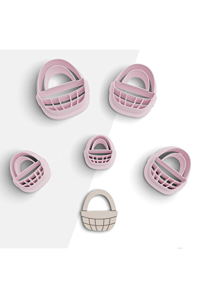 flament aşk Basket Shaped Polymer Clay Mold, Earring Mold, Jewelry Mold, Clay...