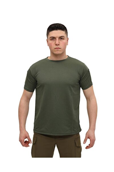 SINGLE SWORD Collarless Short Sleeve Tactical T-shirt - T-Shirt