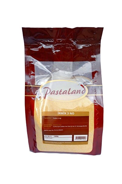 Pastaland İrmik 1 kg. no :3