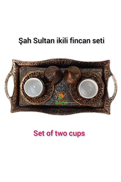 SAFİR İki Kişilik Kahve Takımı Fincan Takımı Şah Sultan Kahve Takımı 2 Kişilik Kahve Takımı Seti