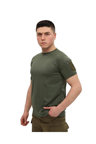 SINGLE SWORD Collarless Short Sleeve Tactical T-shirt - T-Shirt