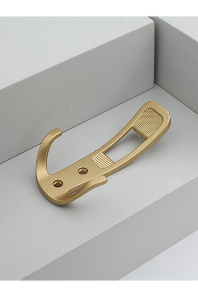 Velquin Lotus Mat Altın Askı, Lüks Vestiyer Askısı, Dolap Askılık, Duvar Askı...