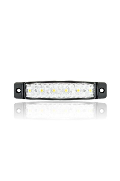 Sanel 24V Üniversal Parmak 6 Led Basamak Beyaz SBB24W6