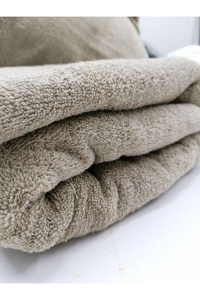 MEŞELİ TEKSTİL 3 Pieces Milk Coffee Spa Bath Sauna Hotel Towel 90x150