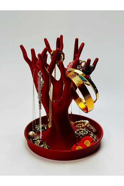 Goplast Premium Decorative Tree Jewelry Stand, Organizer, Ring/Earring/Necklace/Jewelry Hanger - Hard Plastic
