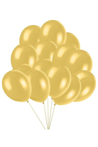 renk party 10 بالونات معدنية صفراء مقاس 12 بوصة