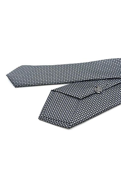 Kravatkolik Gray Dot Pattern Slim Tie Sk7963