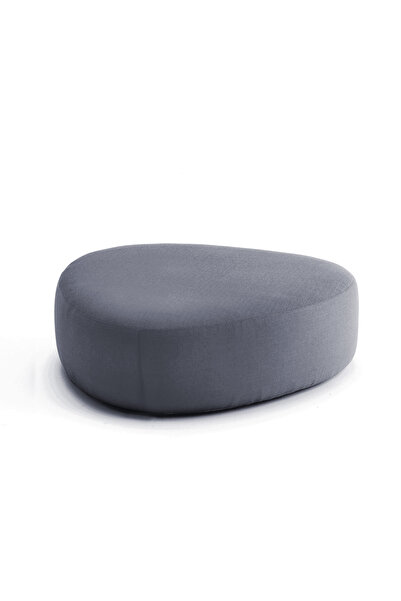 DeccoStil Stone Maxi Üçgen Asimetrik Puf / Orta Sehpa / 75x75 Cm H:30 Cm