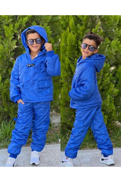 Eybabykids Kapıtone erkek kalın su gecırmez mont