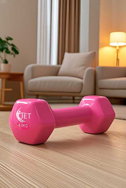 Jet Demir Dambıl 1 Adet 0.5 Kg Tekli 1 Tane Demir Döküm Vinyl Kaplama Dumbell