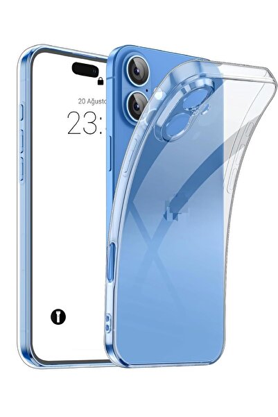 Evax (TIPALI ŞEFFAF) Iphone 16 Plus Kamera Koruyuculu Yumuşak Şeffaf Silikon ...