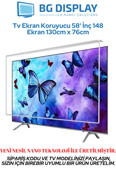 BG Display Gerçek Koruma Tv Ekran Koruyucu 58' İnç 148 Ekran 130cm x 76cm