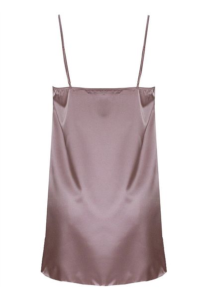 Magic Form Dusty Rose Women's Strappy Knee-Length Satin Nightgown 87430