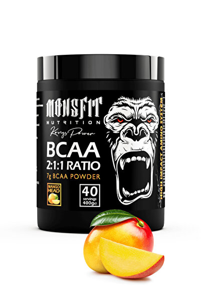 MONSFİT Bcaa بنكهة المانجو 2:1:1 - 400 جرام (40 خدمة)