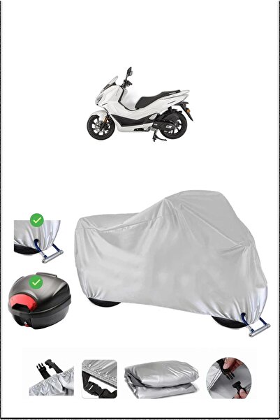 Breen MONDİAL 125STRADA ARKA ÇANTA KİLİT UYUMLU SU GEÇİRMEZ MOTOSİKLET BRANDASI-GRİ