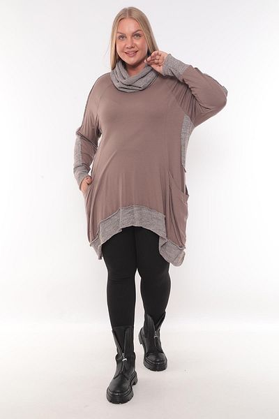 Zedd+ Plus 21534 Model Tunic Mink