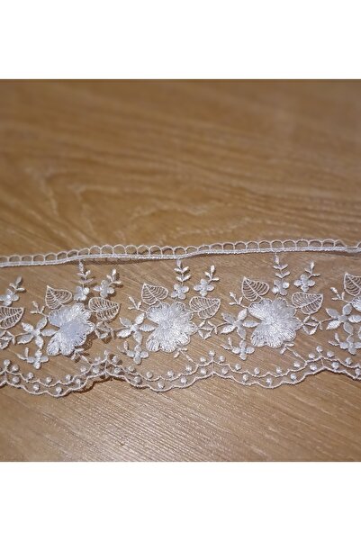 Neweste 1 Meter White French Guipure Lace Tulle - for Towel, Table, Fiskos, and Coffee Table Cover Edge Planting