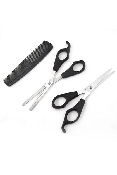 Belle Fusion Hairdresser Set Hair Cutting and Thinning Scissors Comb Gift Set of 3