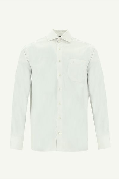 Abdullah Kiğılı Patterned Cotton Shirt - Long Sleeve, Regular Fit