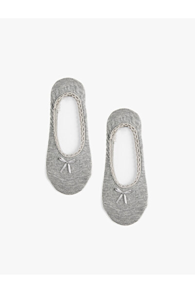 Koton Pachet de 2 șosete balerină cu fundă