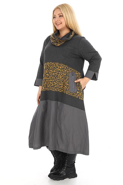 Zedd+ Plus Saffron 24545 Model Dress