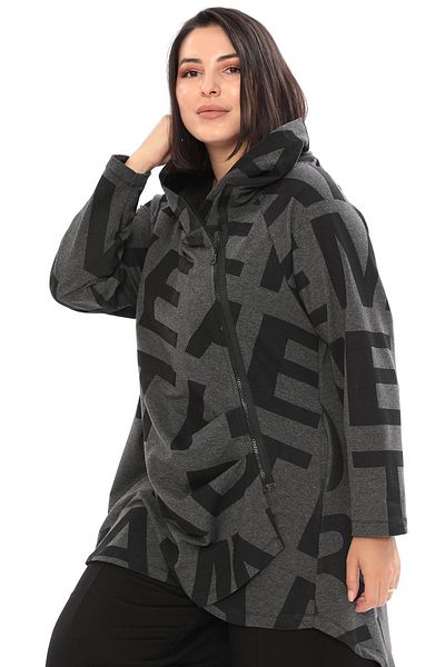 Zedd+ Plus Gray 22579 Model Jacket