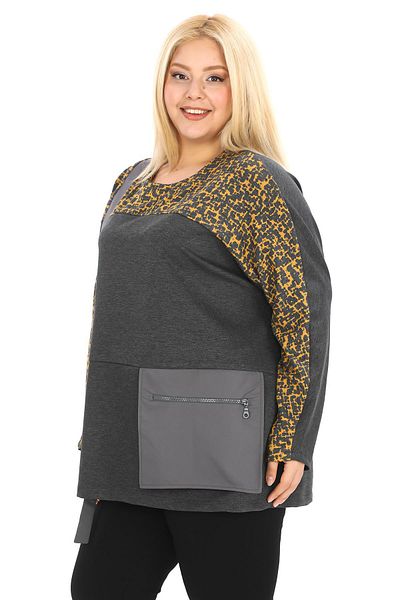 Zedd+ Plus 24538 Model Saffron Tunic