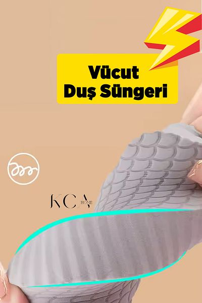 KCA HOME Magic Sponge - Shower and Bath Exfoliating Brush
