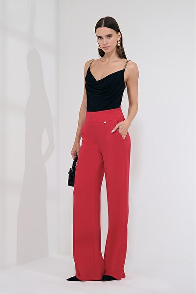 EXPLOSION Yüksek Bel Cepli Pantolon