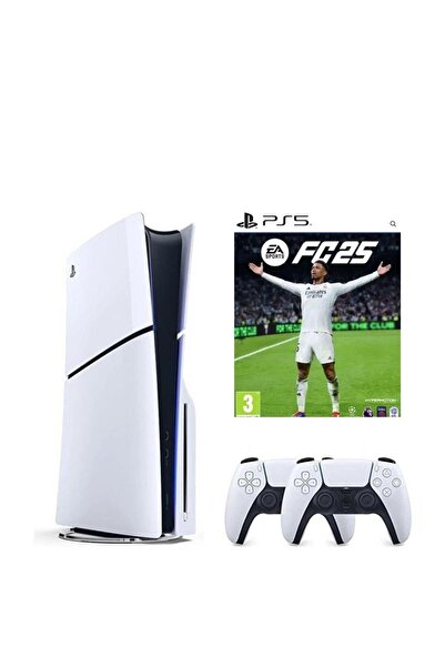 Sony Playstation 5 Slim Standart Edition + 2. PS5 DualSense + Fc 25