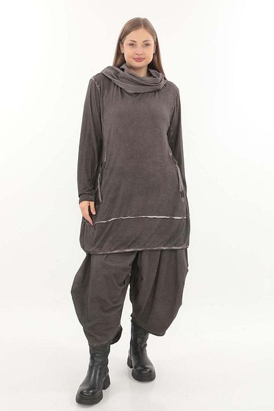 Zedd+ Plus 23653 Model Brown Tunic