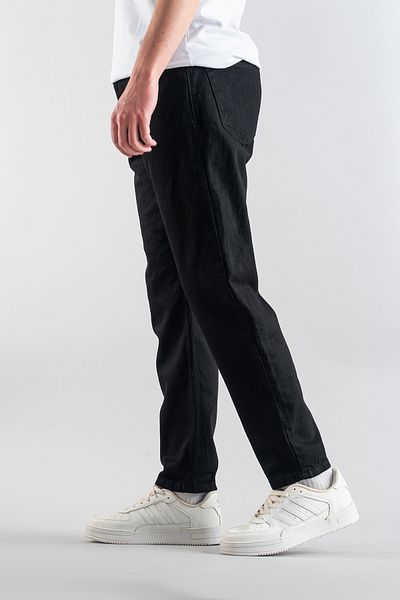 bombe Blugi casual pentru bărbați, cu croiala dreaptă, din denim, din lycra, cu închidere cu nasturi