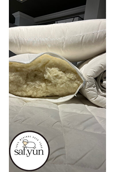 SAFYÜN Saf Yün İkili yastık 1250 gr saf merinos kuzu yünü