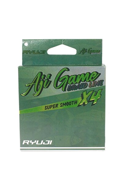 RYUJI Aji Game x4 Süper Smooth İp Misina Dark Green-150 MT-0,03 MM