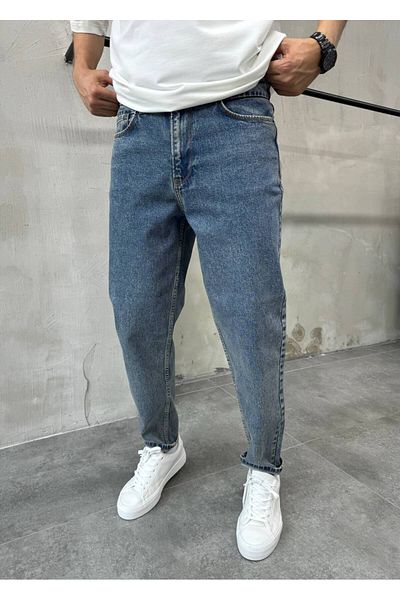 XPUPPET Men's Antique Blue Boyfriend Jeans