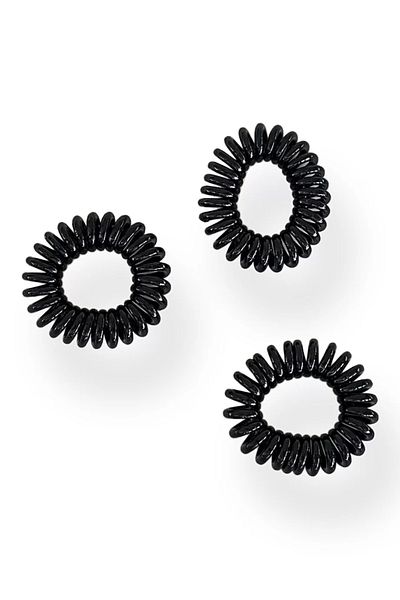 İNCİ AKSESUAR Black Cable Rubber Buckle 12 Pieces