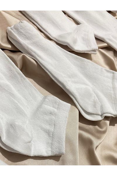 MODA Set of 6 White Socks (6 Pairs)