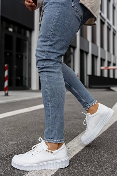 Chekich Bílé pánské boty FBT Pyramid CH017