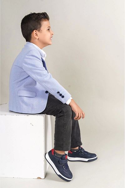 Chekich 1009 Prime Children's Shoes Navy Blue Red
