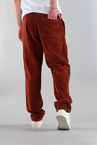bombe Ανδρικό παντελόνι Velvet Άνετο ελαστικό παντελόνι με φερμουάρ