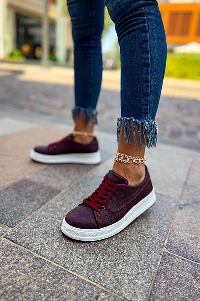Chekich Pantofi de damă Burgundy Kömen Ch043 Cbt Cowien