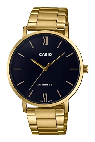 Casio Gold Color Men's Wrist Watch with Black Cord