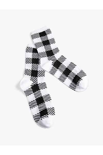 Koton Plaid Patterned Socks
