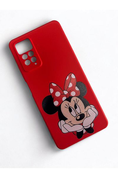 Merwish حافظة لهاتف Xiaomi Redmi Note 12 Pro(4G) مع حماية لعدسة الكاميرا Hux Tpu سيليكون قريب من نمط ميني باللون الأحمر