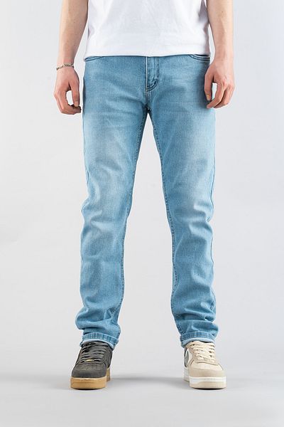 bombe Férfi világoskék Slim Fit kényelmes Lycra farmernadrág