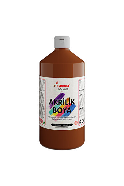 REDROSE COLOR Terracotta Akrilik Boya 1000gr, Dekoratif Hobi Amaçlı Sanatsal ...